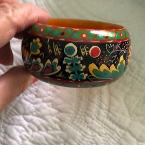Great painted bangle bracelet